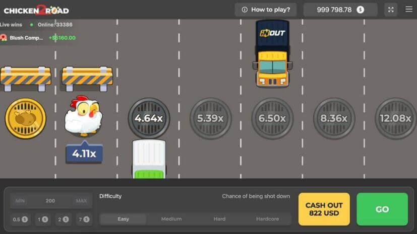 Сhicken Road Games Interface